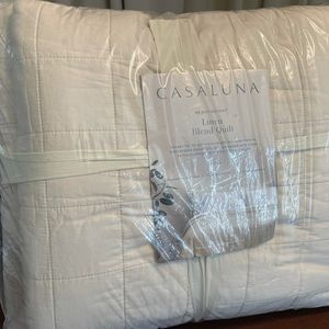 Heavyweight linen blend quilt - Casaluna - King
